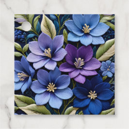 Färglös Blommigt Needlepoint Art Gift-Märkre Gåvor Etiketter