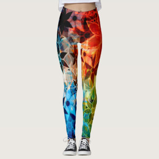Färglös Blommigt nr 4 Leggings