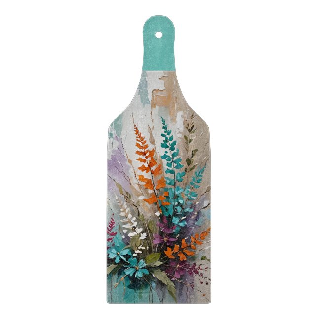 Färglös Blommigt på Blue Beige White Lavender (Framsidan)