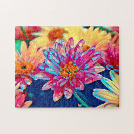 Färglös Blommigt Prism Pussel