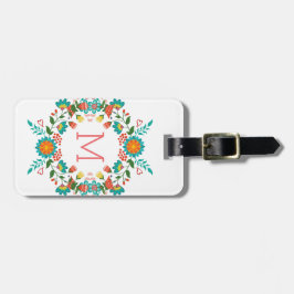 Färglös Blommigt Utandning Ram Bagagebricka