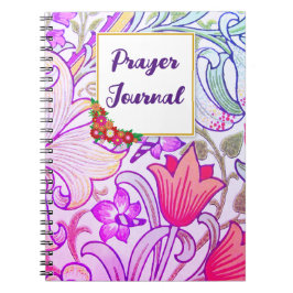 Färglös Blomsterträdgård Prayer Journal Anteckningsbok