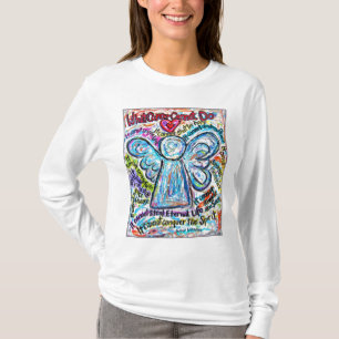 Färglös cancer Angel T- shirt (Baksidan är tom) T-shirt