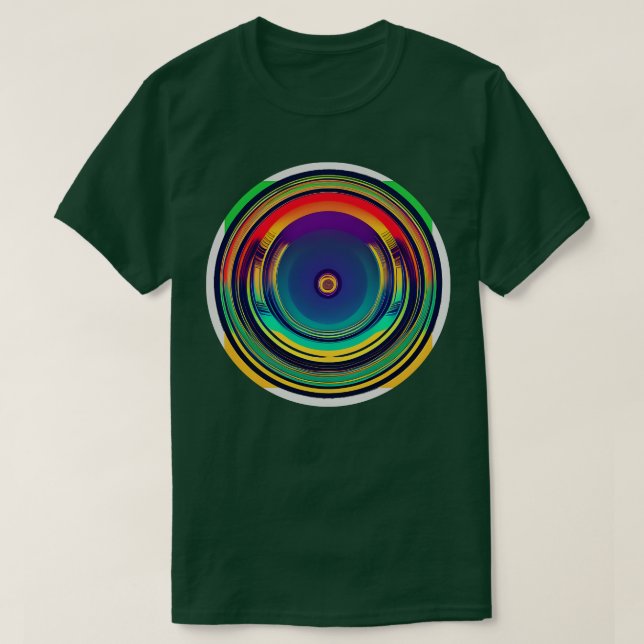 färglös cirkel t shirt (Design framsida)