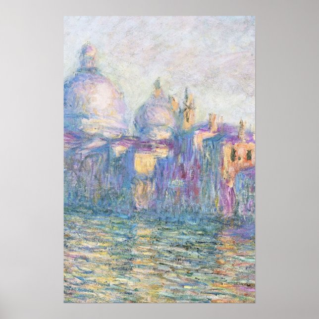 Färglös cityscape-målning poster (Framsidan)