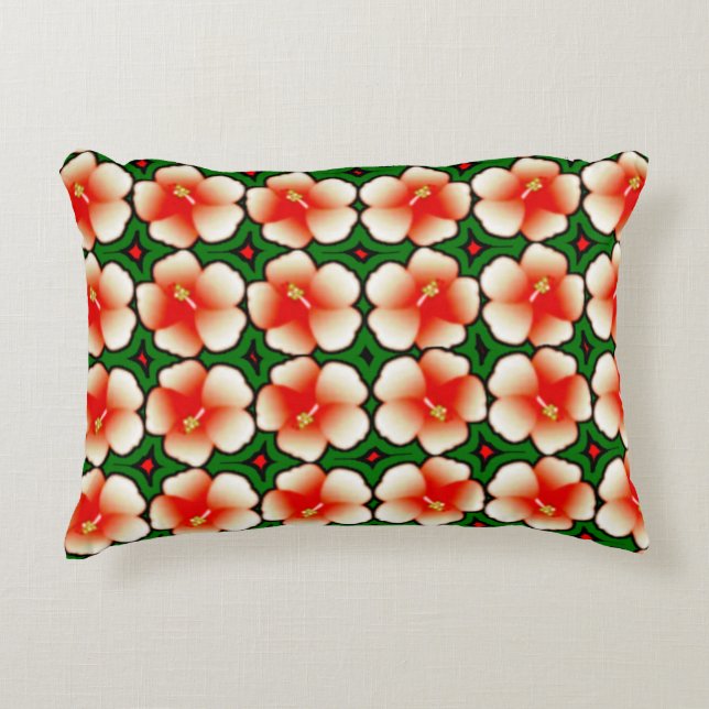 Färglös digital 3D-design, borstad polyester Fabri Prydnadskudde (Framsidan)