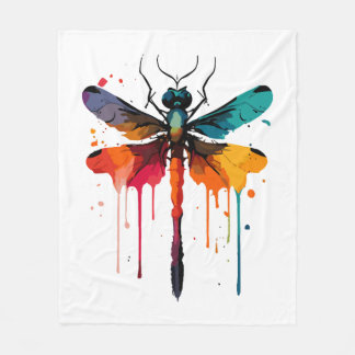 färglös Dragonfly Fleecefilt