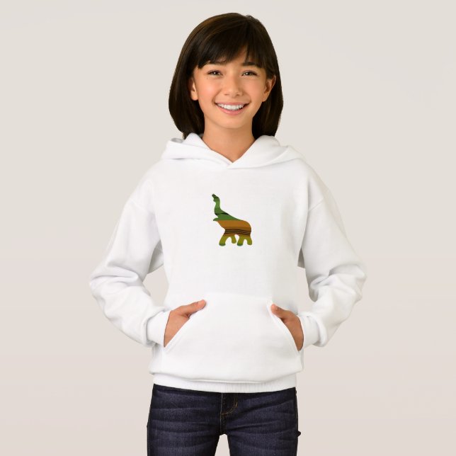 färglös elefant av abstrakt t shirt (Hel framsida)