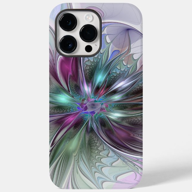 Färglös Fantasy-Abstrakt Modern Fractal Flower (Baksida)