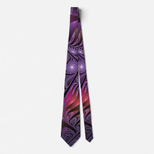 Färglös Fantasy-Abstrakt Modern Lila Fractal Slips