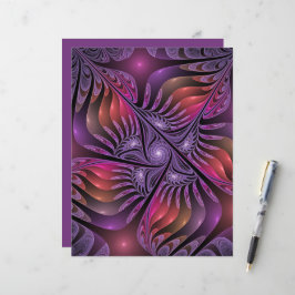 Färglös Fantasy-Abstrakt Trippy Lila Fractal