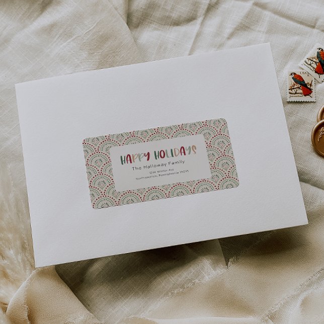 Färglös Festive Helgdag Paket Fraktsedel (Skapare uppladdad)