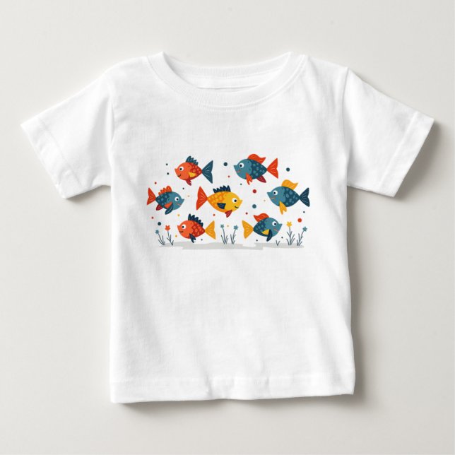 färglös fisk t shirt (Framsida)