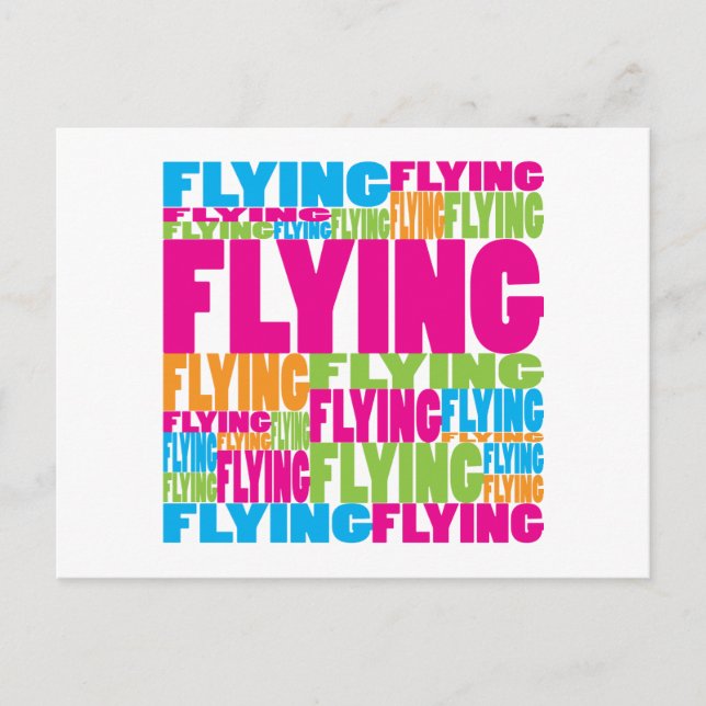 Färglös flygande vykort (Framsida)