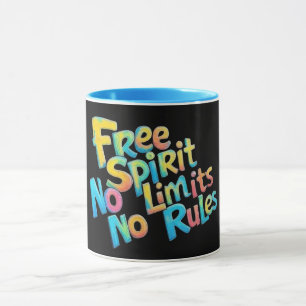 Färglös fri sprit mugg