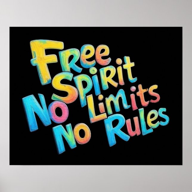 Färglös fri sprit poster (Framsidan)