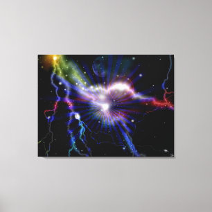Färglös Galaxy Art Design Abstrakt 2 Canvastryck