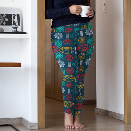 färglös geometrisk skandinavisk leggings
