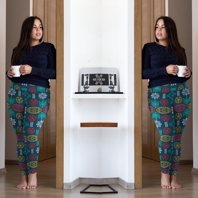 färglös geometrisk skandinavisk leggings (Skapare uppladdad)