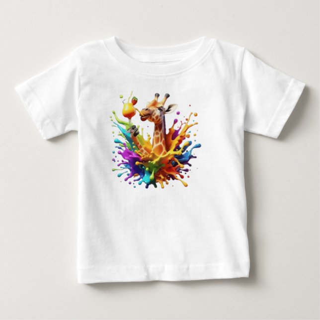 färglös giraffe t shirt (Framsida)