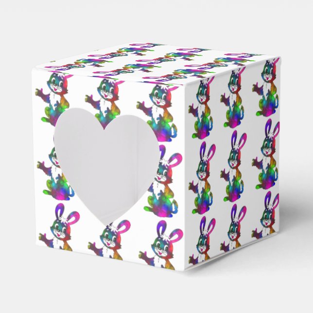 Färglös Glad påsk-bunny-favoritruta för cute Presentaskar (Framsidan Sidan)