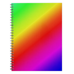 Färglös gradient diagonal övergång för regn anteckningsbok med spiral