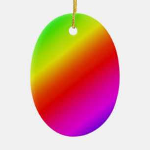 Färglös gradient diagonal övergång för regn julgransprydnad keramik