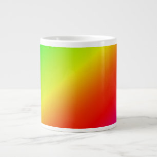 Färglös gradient diagonal övergång för regn jumbo mugg
