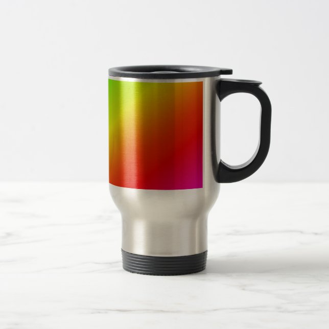 Färglös gradient diagonal övergång för regn resemugg (Höger)