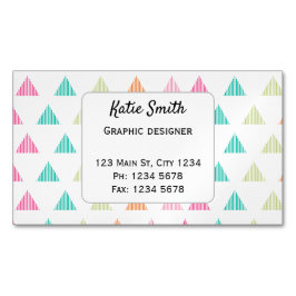 Färglös grafisk triangelgrafisk återcirkulation av magnetiska visitkort