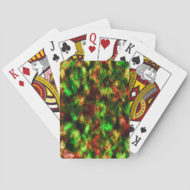 Färglös grönt, gult till rött med fjädrar, effekt casinokort