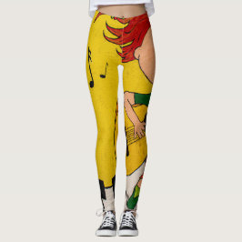 färglös gult live-musik leggings