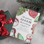 Färglös Helgdag Cookie Decorening Party Inbjudningar<br><div class="desc">Vänner i inbjudan för en kväll med helgdag cookie som dekorerar roligt med vår festinbjudan till julkaka. Din cookie som dekorerar party visas i grått-bokstäver,  omgiven av festive dekorated cookies i rött,  grönt och vitt.</div>