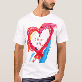 Färglös hjärttramsartikel t shirt