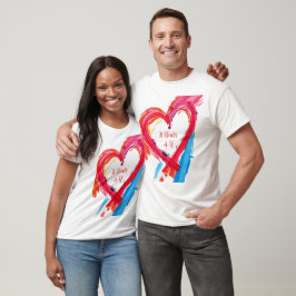 Färglös hjärttramsartikel t shirt
