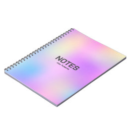 Färglös holografisk bakgrund nr.3 anteckningsbok