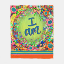 Färglös inspiration jag är Blommigtens inspiration Fleecefilt