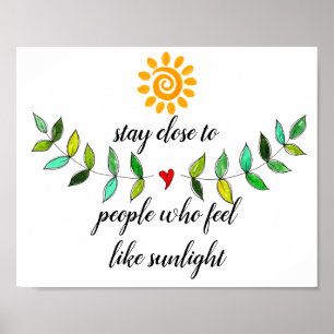 Färglös inspirerande Vänskap Poster