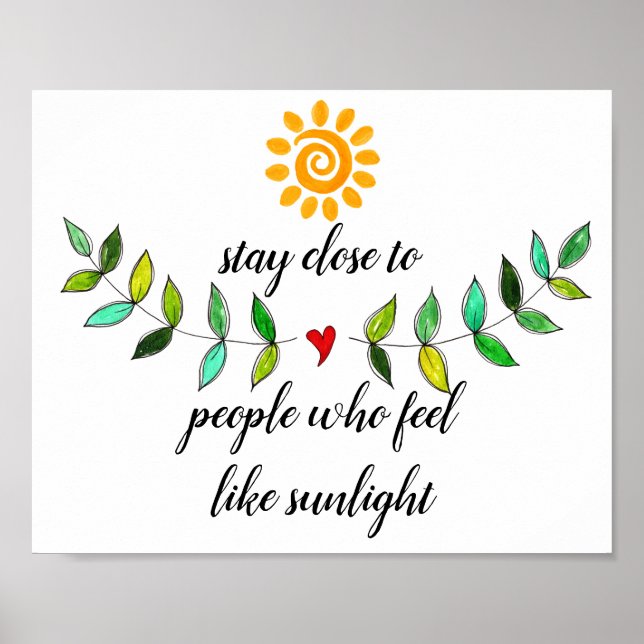 Färglös inspirerande Vänskap Poster (Framsidan)