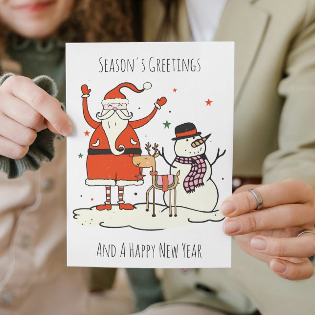 Färglös jul, ej foto Gott nytt år Helgkort (Skapare uppladdad)