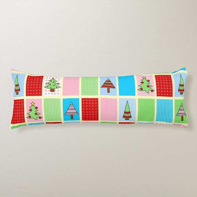 Färglös jul kroppskudde (Framsidan)