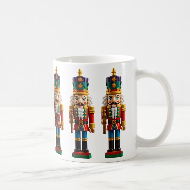 Färglös jul Nutcracker Leksak Kaffemugg (Höger)