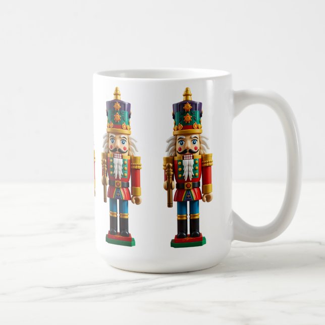 Färglös jul Nutcracker Leksak Kaffemugg (Höger)