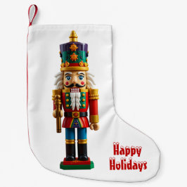 Färglös jul Nutcracker Leksak Liten Julstrumpa