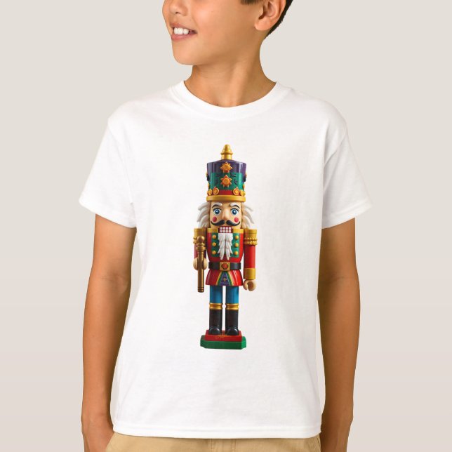 Färglös jul Nutcracker Leksak T Shirt (Framsida)
