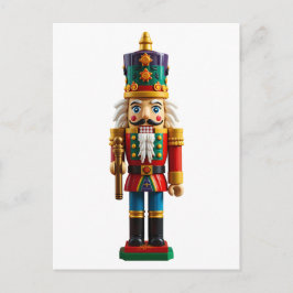 Färglös jul Nutcracker Leksak Vykort