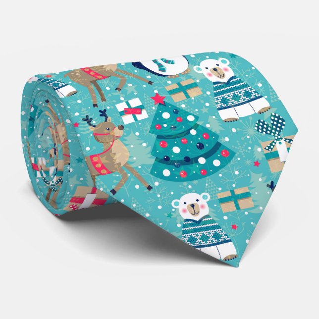 Färglös jul slips (Rullad)