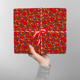 Färglös julklapp Ljus Cute Roligt Modern Mönster Presentpapper