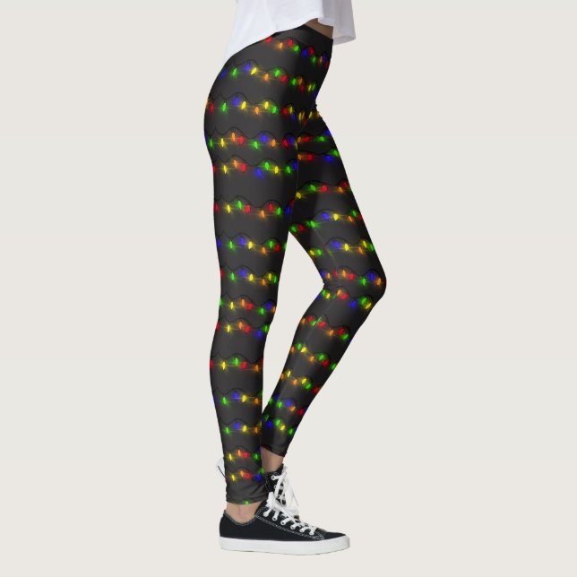 Färglös Julljussträng Leggings (Höger)