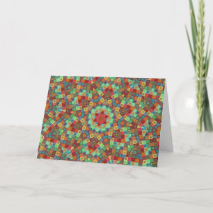 Färglös julstjärna Quilt-Julhälsningar Helgkort